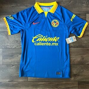 Nike Blue and Yellow Men's Jersey